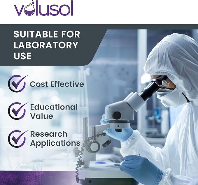 Volu-Sol Wright Giemsa Stain Pack (Wright Giemsa Buffer Rinse) Romanowsky Stain for Blood Smears - Conduct Differential WBC Counts and Explore RBC Morphology - 4 oz (118 ml)