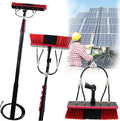 12FT-39FT Window Cleaning Pole Water Fed Telescopic Brush Extendable Cleaner Conservatory Roof Cleaning Photovoltaic and Solar Panels55cmbrush-12FT/3.6M