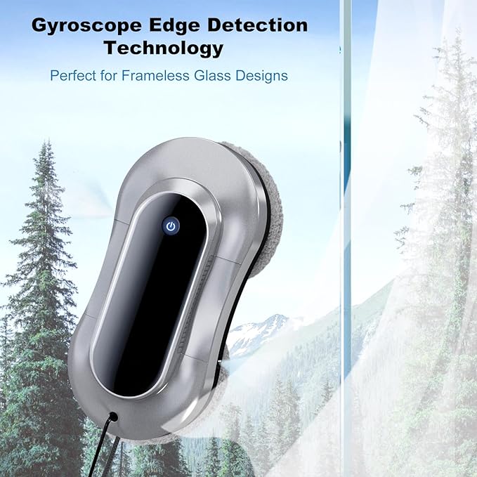Automatic Window Cleaning Robot Auto Dual Water Spray &amp AI Path PlanningEdge Detection &amp Remote Control Smart Window Cleaner Robot for Highrise Glass Inside &amp Outside