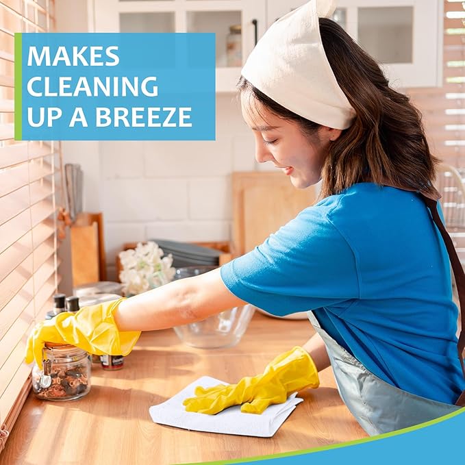 Nuenen Microfiber Cleaning Cloths for Cars 16 x 16 Inch Ultra Absorbent Car Towels Drying Reusable Cleaning Supplies House Kitchen Window Microfiber Towel(White60 Pcs)