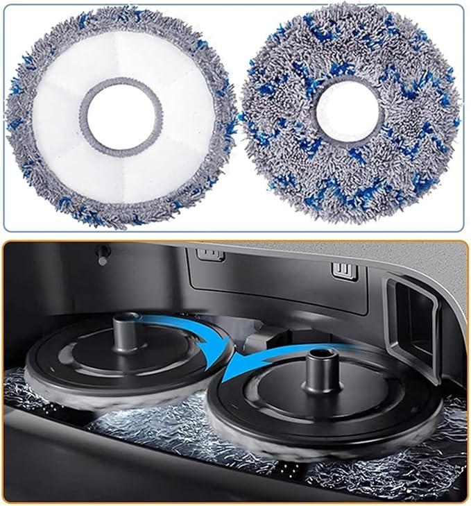 Mop Cloth Compatible for Ecovacs T10 Turbo/Deebot X1 / Omni / X1 Turbo Vacuum Cleaner Replacement