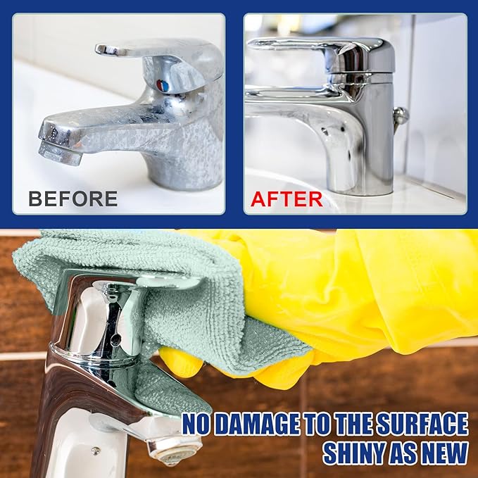 Jue Fish Bathroom Descaler Profession Bathroom Descaler Cleaner Bathroom Descaler Foam Cleaner Bathroom Descaler Stubborn Stains Cleaner Fresh Scent 2 Ounce Bottle (2Pcs)
