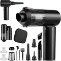 Car Vacuum Portable Cordless with 16000PA Ultra Suction 4-in-1 Foldable Air Duster &amp Brushless Motor Rechargeable Handheld Vacuum for Pet Hair Car Seats Home &amp Office Cleaning