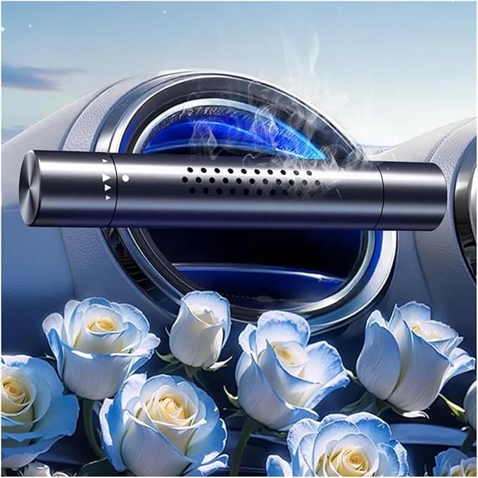 Car Air Vent Perfume Clip - Aromatherapy Air Freshener with 4 Essential Oil Sticks for Refreshing Aroma in Your Vehicle