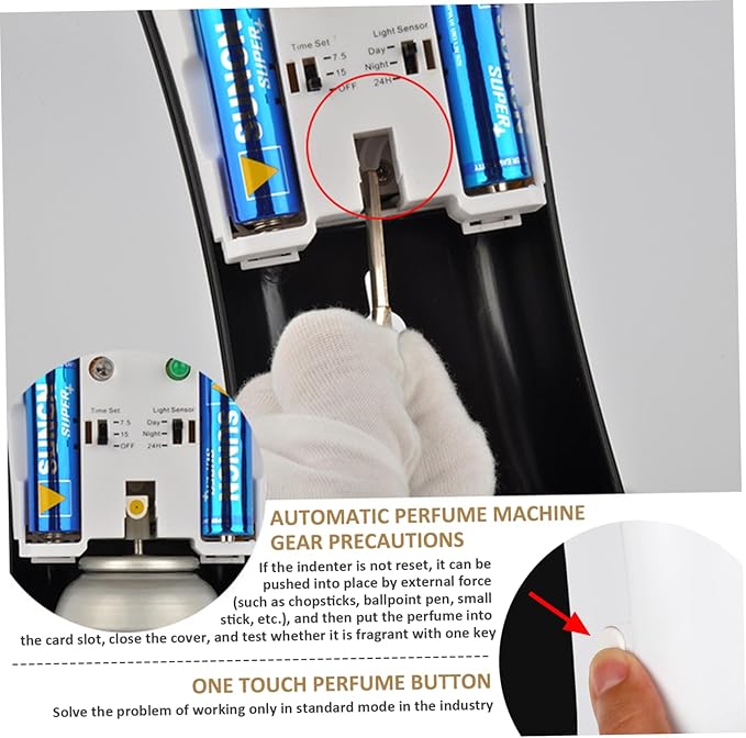 2PCS Automatic Spray Air Freshener Auto Timing Light-Sensing Air Freshener Spray Easy Setup Battery Powered with Lasting Frangrance for Home &amp Hotel Fragrant Room Sprays
