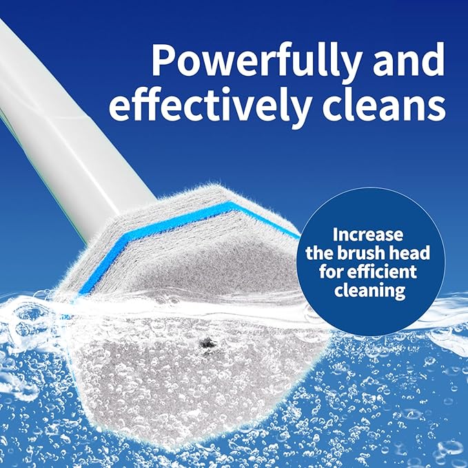60pc Refills Disposable Toilet mats Brush Cleaning System Toilet Cleaning Brush 60 Replacement Brush Heads No Handle or BaseToliet Wand RefillsToilet Bowl Clean Refill PadsToilet Scrubber Refill