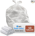 Reli. 13 Gallon Trash Bags | 250 Bags | Clear | Tall Kitchen | Strong | Garbage