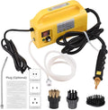 Handheld Steam Cleaner 2500W Tankless High Temperature Self Control Steam Cleaning Machine with Sprayer Brushes Heads for Home Kitchen Bathroom Grout and Tile (US Plug)