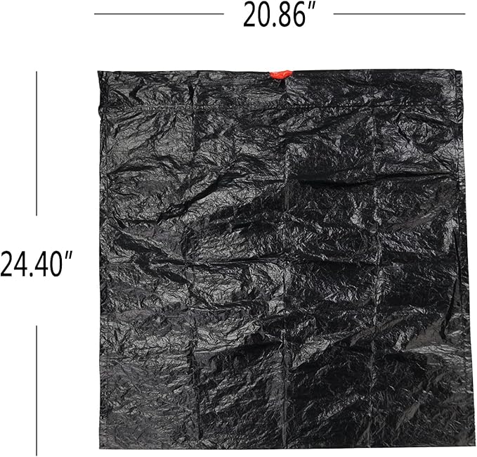 5 Gallon Drawstring Garbage Bags Plastic Trash Can Liners Black Small Trash Bags 220 Counts