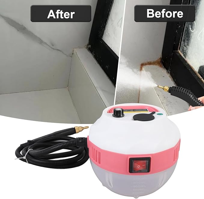 Handheld Steam Cleaner with Accessories and Safety Lock 1500W Multi Purpose Natural Deep Cleaning Steamer Multi Surfaces Steamer for Cleaning Home Car Upholstery Grout