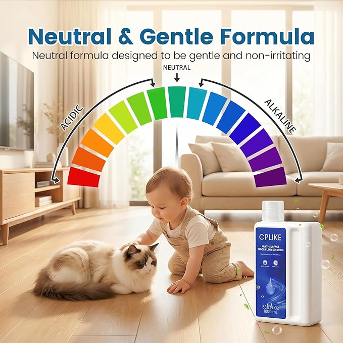 Floor Cleaning Solution Compatible with Dreame Cleaning Solution Multi-Surface Floor Cleaner for All Dreame Wet Dry Vacuum Cleaners &amp Robot Vacuums 33.8 fl oz