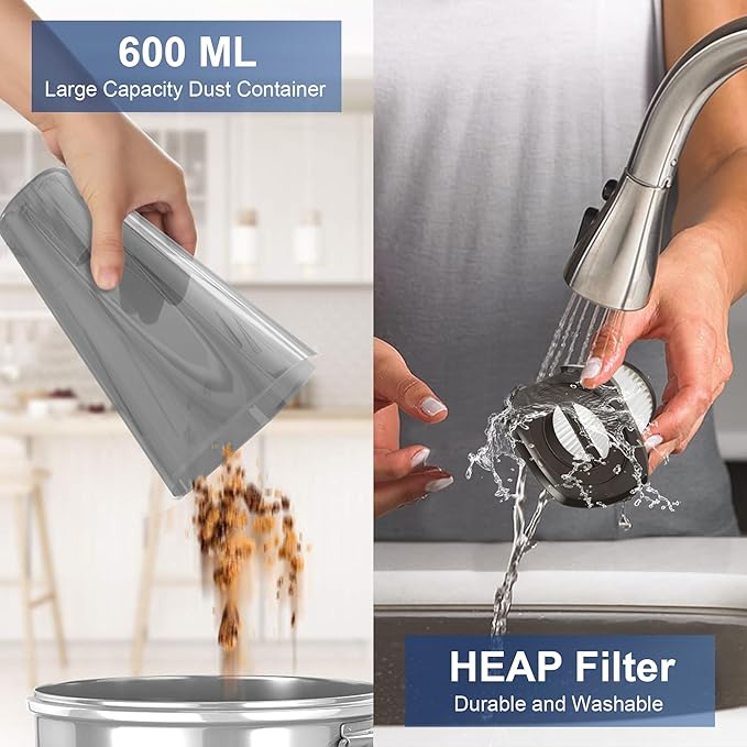 TBBSC Corded Vacuum Cleaner 25KPa Powerful Suction 3 in 1 Lightweight Bagless Stick Vac with Handheld Ultra Quiet for Hardwood Floor Carpet Car Pet Hair
