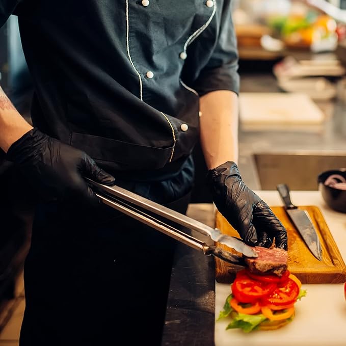 Schneider Vinyl Synthetic Exam Gloves 4 Mil Latex Free Disposable Gloves for Medical Cooking Cleaning and Food Prep