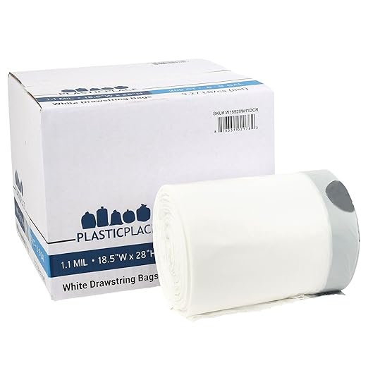 Plasticplace Custom Fit Trash Bags Compatible with simplehuman Code H (200 Count) &amp Neenah Index Cardstock 8.5 x 11 90 lb/163 gsm White Lightweight 94 Brightness 300 Sheets (91437)