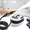 Moongiantgo High Pressure Steam Cleaner 2500W Portable High Temp Bathroom Power Steamer Cleaning Machine For Home Use Grout Tile Kitchen Grease Car Detailing Engine (110V White)