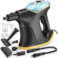 Powerful Handheld Steam Cleaner 10s Fast Heat 230°F High Pressure Steam Chemical-Free Cleaning 9-Piece All-in-One Kit for Grout Kitchen Car &amp Upholstery