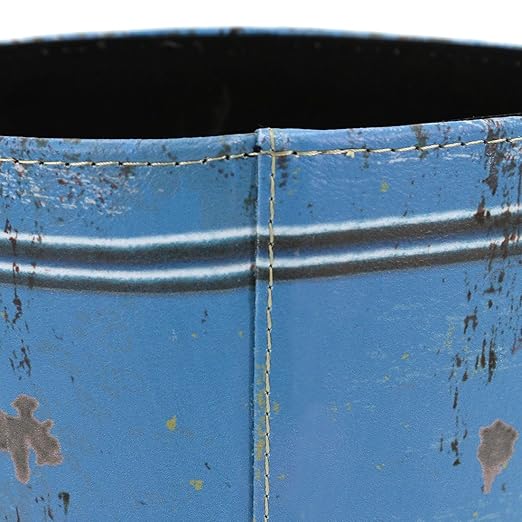10L/2.64 Gallon Trash Can Decorative Waste Basket PU Leather Waste Paper Basket Waterproof Garbage Can for Bathroom Bedroom Office Kitchen and Living Room - Cooktail Lounge