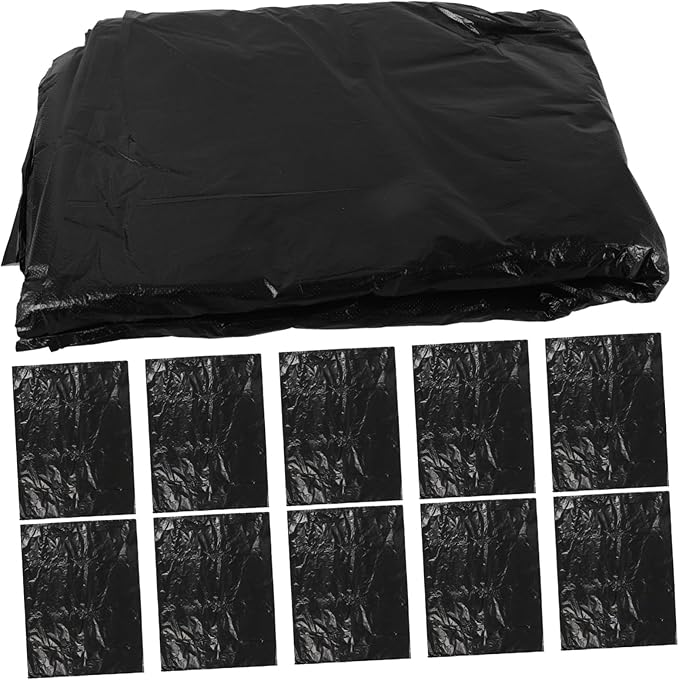 25pcs Thickened Hdpe Garbage Bags Large Capacity Bathroom Trash Bags Leakproof Tear-resistant Kitchen Waste Liners for Home and Office Use