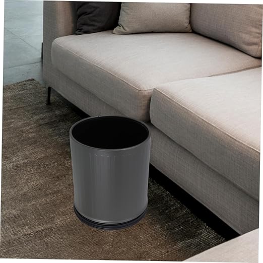Healifty Double Open Top Trash Can Large Capacity Bathroom Wastebasket for Bedroom Office Kitchen Space-Saving Modern Design