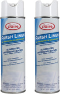 Claire Fresh Linen Air Freshener and Deodorizer 10 Oz. Net Wt. (2 Pack)