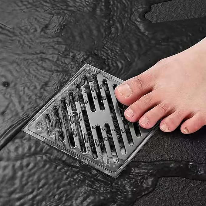 Portable Sturdy Stainless Steel Prevents Odor Shower Drain Set Easy Installion and Easy to Bathroom Use