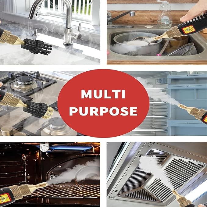 Handheld Steam Cleaner Steam Cleaners Mop Portable Powerful Canister SteamerSteamer for Cleaning for Kitchen Bathroom Car Grout and TileYellow