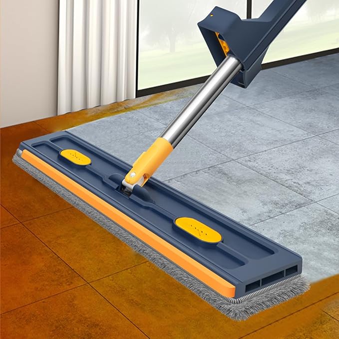 Bedroom Floor Cleaner - Flat Mop Garage Cleaning Mops | Scraper Floors Cleanings Tool Large Flats Mopss with Long Handle Garrage Cleaniings Mopp for Hardwood Tile Carpet Bathroom Garages Apartment
