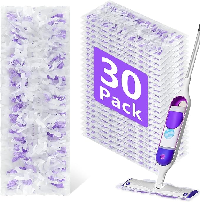 30 Pack Disposable Power Mop Refills Pads for Swiffer PowermopSwifter Wet Pads RefillDisposable Mop Pads Swifters for Wood FloorsMulti-Surface Mopping Pads Refills for Floor Cleaning