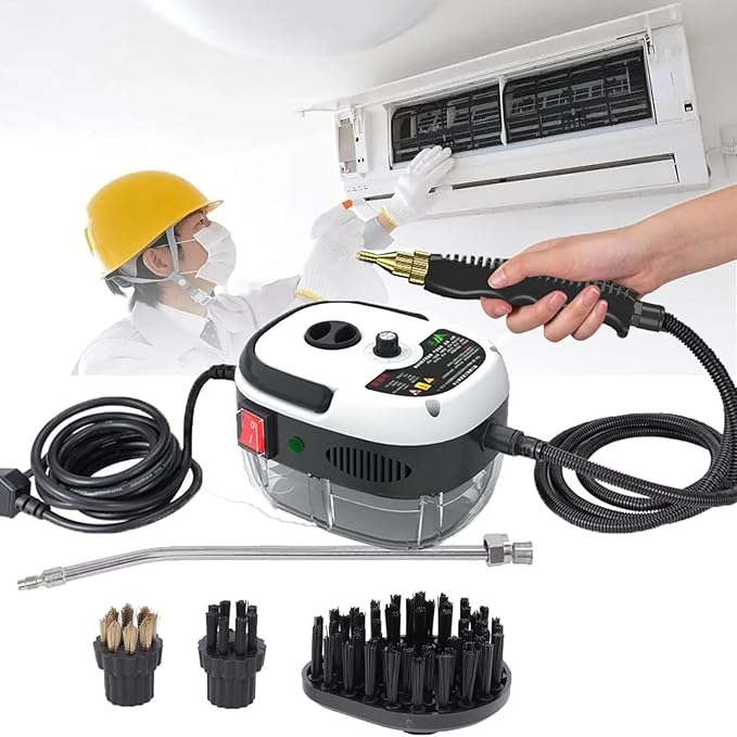 Portable Hand-held Steam Cleaner - Automatic Pump for Kitchen Bathroom Furniture and Car Detailing