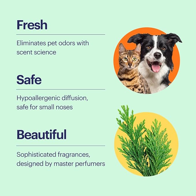 Aera True Loves Alpine Cedar - Deodorizing Home Fragrance Scent Refill for Pet Odor - Notes of Juniper Cedarwood &amp Jasmine - 25mL - For Use With Aera Diffuser (Sold Separately)