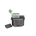 Brabantia SinkSide Cleaning Set of 8 - Dark Gray | Cleaning Caddy with Handle Microfiber Pads Cloths Dish Brush Squeegee | Complete Sink Tidy Solution | Kitchen Sink Organizer