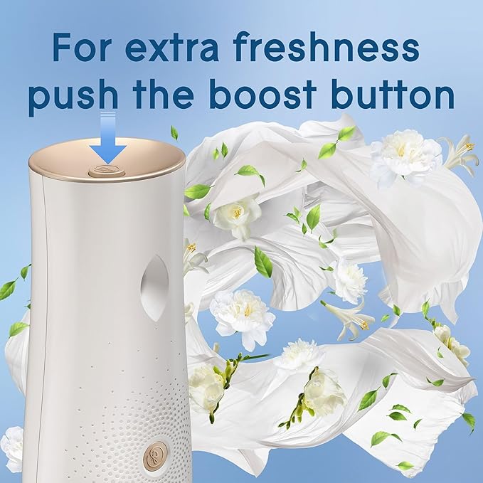 Automatic Spray Refill Air Freshener Clean Linen Fragrance 6.2 oz – Home Bathroom &amp Living Spaces (6 Regular Size)