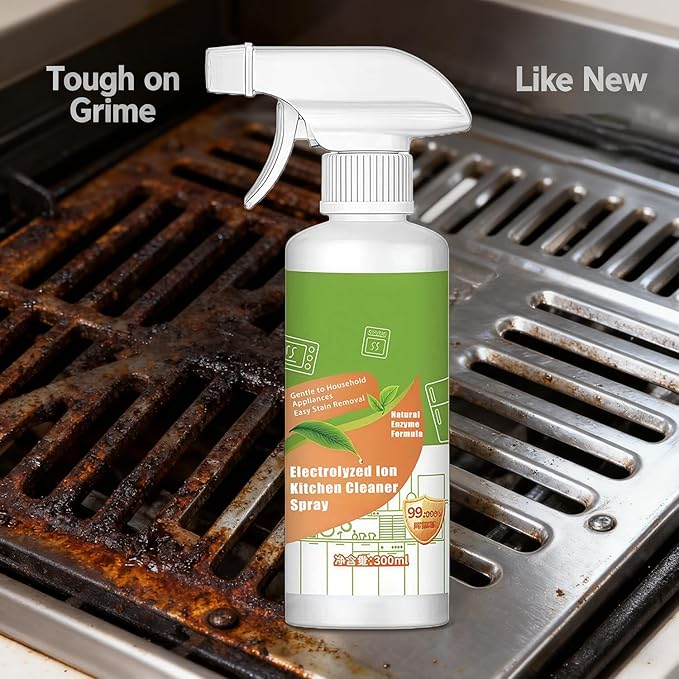 XIRUJNFD Natural Enzyme Formula to Household Appliances Electrolyzed Ion Kitchen Cleaner Spray Multi-Purpose Cleaner for Hold Oven Stove Range Hood Easy Cleaning Household Items (3)