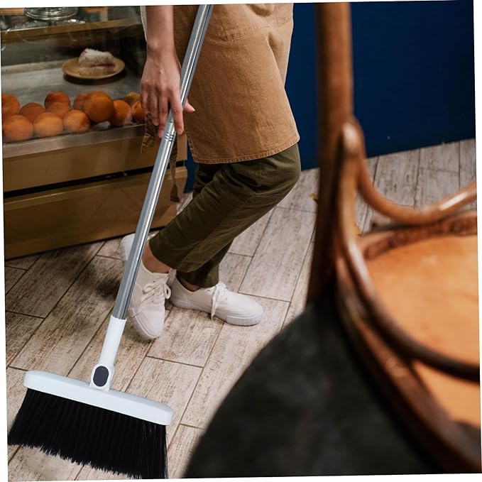 Dust Pan Broom Set Foldable Sweeper Broom and Dustpan Long Handle Hair for Kitchen Office Home Chinese Desktop Cleaner