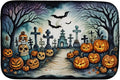 Caroline's Treasures DAC2238DDM Day of the Dead Spooky Halloween Dish Drying Mat Absorbent Dish Drying Mat Pad for Kitchen Counter Dish Drainer Mat for Countertop 14 x 21 Multicolor