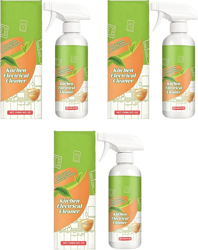 Electrolyzed Kitchen Sprayfly Cleanse Spray Natural Enzyme Multi-Purpose for Oven Stove Range Hood &amp All Household Appliances Easy