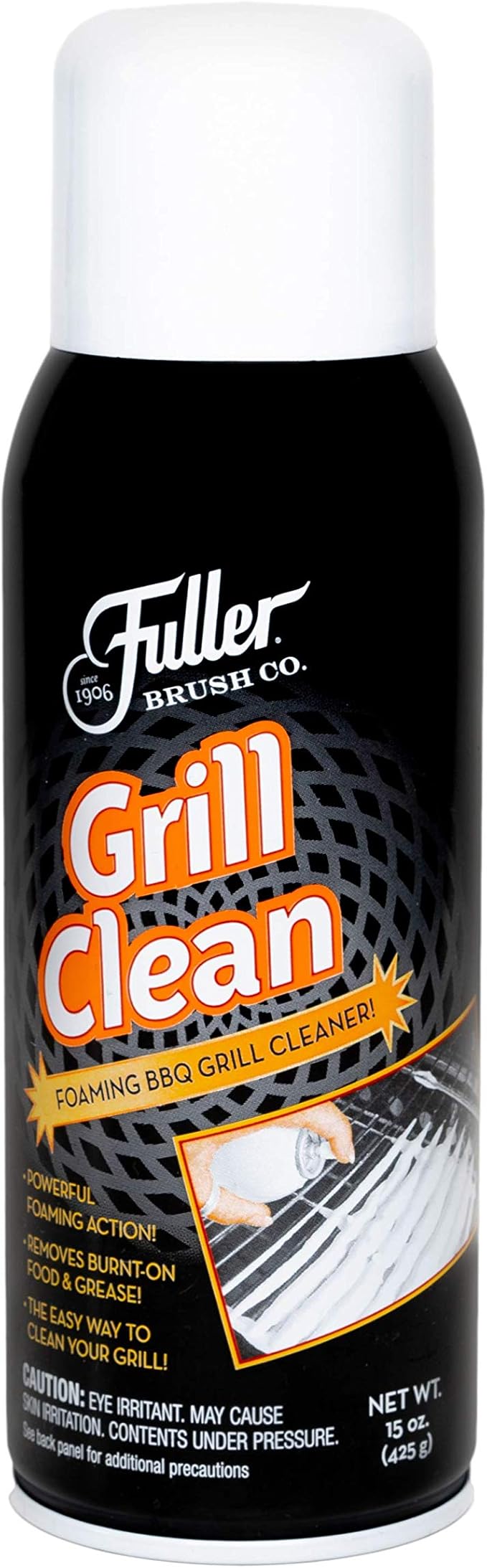 Fuller Brush Grill Cleaner - Heavy Duty Foaming Spray for Cleaning Oven Grilling Griddle &amp Iron Plate - Safe &amp Easy Grease Remover for Clean BBQ Racks &amp Grills 1 Pack
