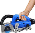 1200W Electric Tile Joint Cleaning Machine - Grout Remover Tool With Integrated Vacuum 9000r/min Professional Grout Cleaner For Floors And Walls Blades Included(110V1.7mm)
