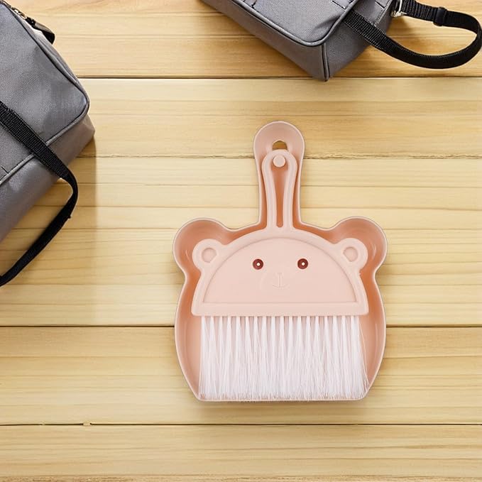 Mini Broom and Dustpan Set 6pcs Handheld Desktop Sweeper Dustpan for Table Cleaning Small Dust Pan and Brush Combo for Home Office and Pretend Play