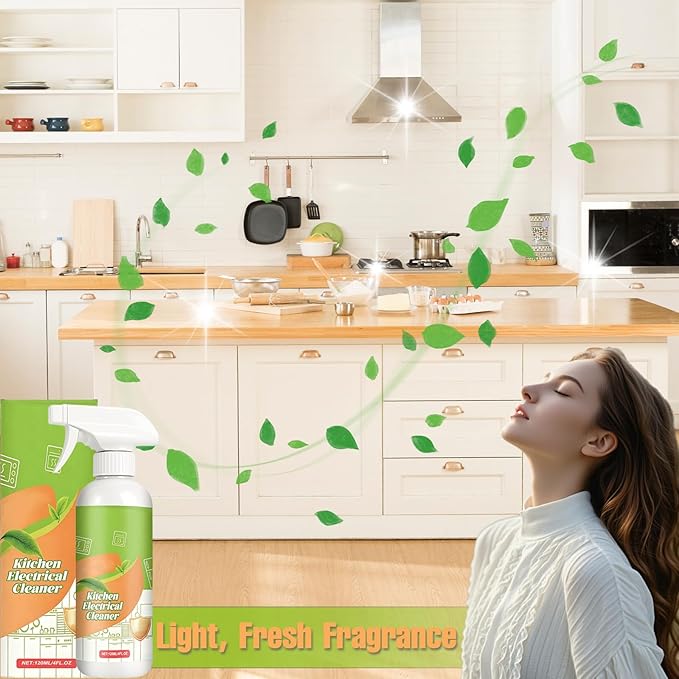 Electrolyzed Ion Kitchen Cleaner Spray Multi-purpose Electrolyzed Ion Cleaner fly cleanse spray All Purpose Cleaner For Hold Oven Stove Range Hood (2PCS)
