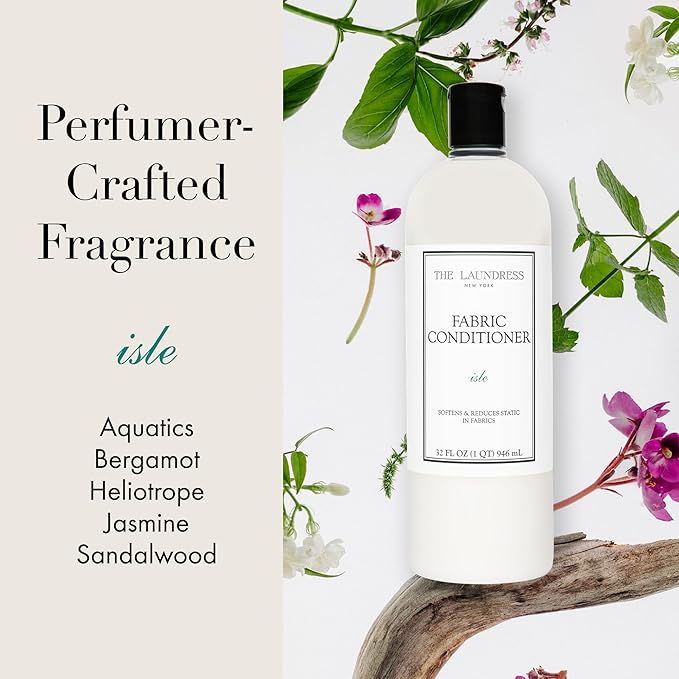 The Laundress Isle Fabric Conditioner Soften Fabrics Reduces Static Concentrated Fabric Softener Liquid Isle Scent 32 Fl Oz