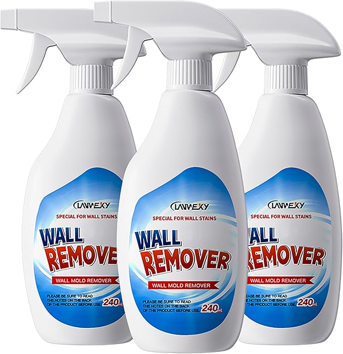 LANWEXY-Highly Effective Removal SprayWall Cleaner Spray-Bathroom Foam Cleaner for ShowerWallCeilingWoodKitchensTileKiller with Prevention Inhibitor-3 bottles