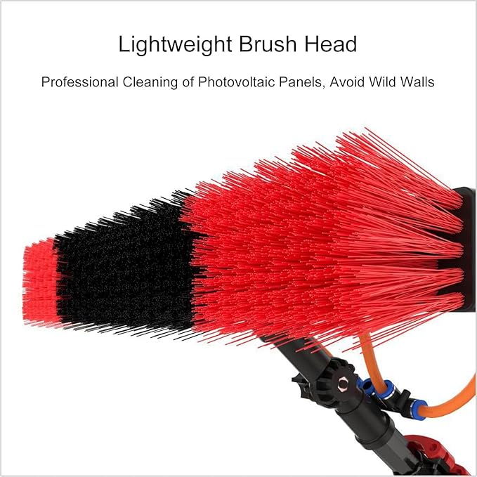 Window Cleaner KitWater Fed Pole KitTelescopic Window Cleaning ToolsWindow Cleaning Brush EquipmentWater/Hose Fed PoleCleaning Photovoltaic and Solar Panels6M/20FT