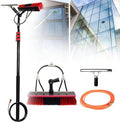 Telescopic Window Cleaner Water Wash Brush Kit3-11m Window Cleaning Pole KitCleaning Photovoltaic and Solar Panels Conservatory Roof30FT/9M