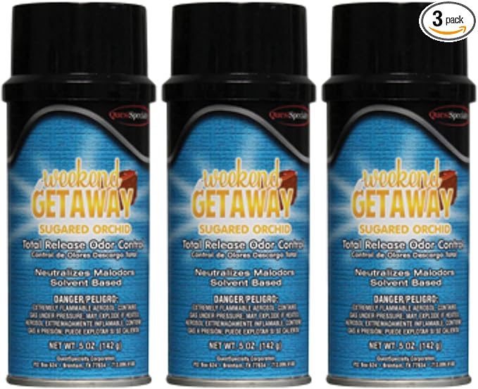 Quest 3160 WEEKEND GETAWAY Total Release Odor Eliminator (Sugared Orchid) (3 Pack)
