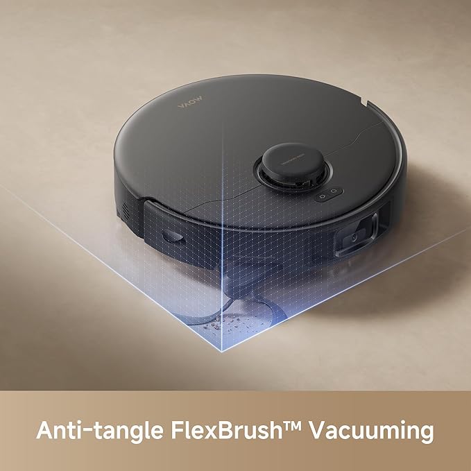 Mova E30 Pro Plus Robot Vacuum 19000Pa Suction DuoRoller Brush Anti-Tangle Self-Emptying 90-Day Hands-Free Extendable Side Brush for Edge Cleaning App &amp Voice Control