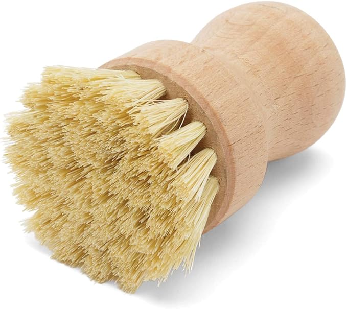 Fox Run Kitchen Brush Set of 3 Pot Dish and Bottle Scrub Brush with Natural Bristles