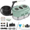 Steam Cleaner Handheld 2500W Pressurized Heating Steamer for CleaningMulti-Purpose Steamer for Home Use with Water Tank Steam Cleaner for Dirt GreaseGroutTile FloorCouchCarGreen