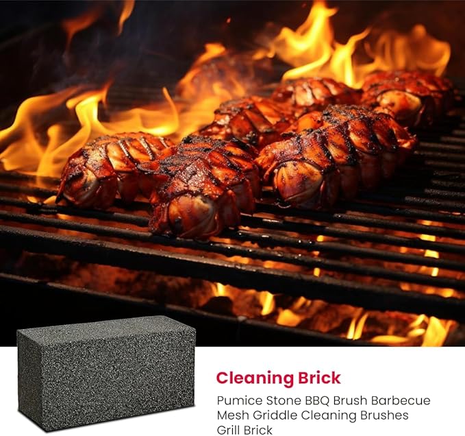 Commercial Grade Heavy Duty Grill Cleaning Brick Bulk 24 Pack. Pumice Stone Cleaner Tool Cleans and Sanitizes Restaurant Flat Top Grills or Griddles Effectively Without Harsh Chemicals or Abrasives
