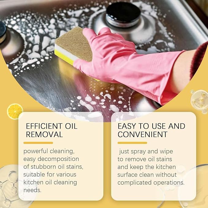 Rotateepic Cleaner Rotateepic Multifunctional Powerful Kitchen Foam Cleaner Heavy Oil Stains and Dirt Cleaning Spray for Stove Kitchen (3)